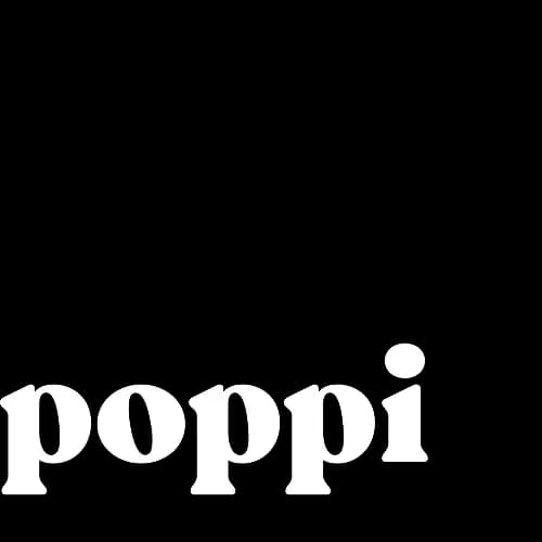 poppi hero image brand logo