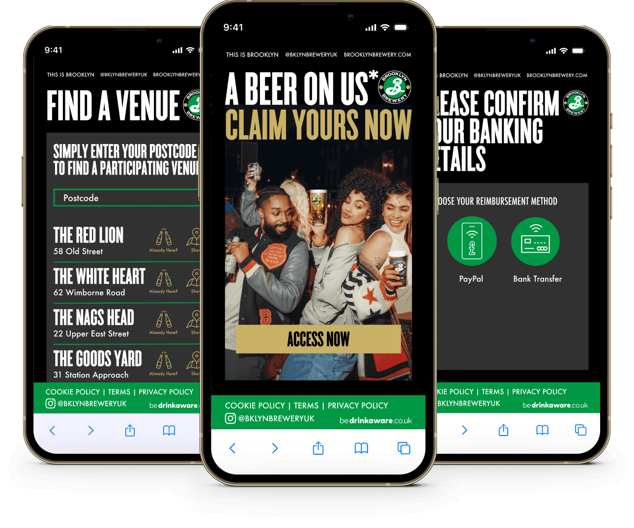 Brooklyn Brewery campaign on mobile